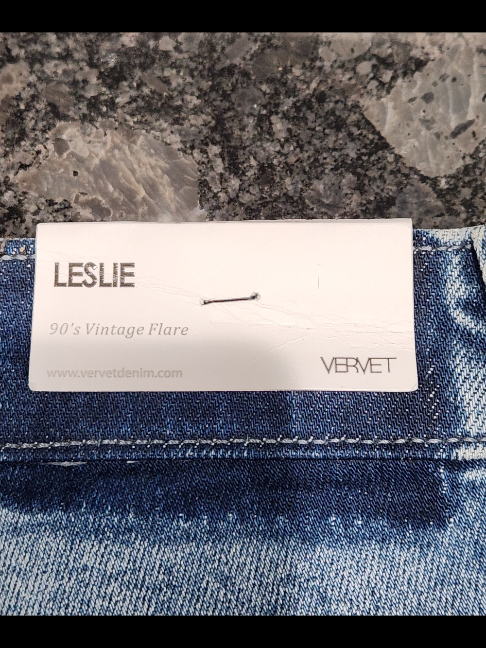 VERVET Leslie High-Rise Wide Leg Jeans - Light Blue Distressed - Picture 6 of 12